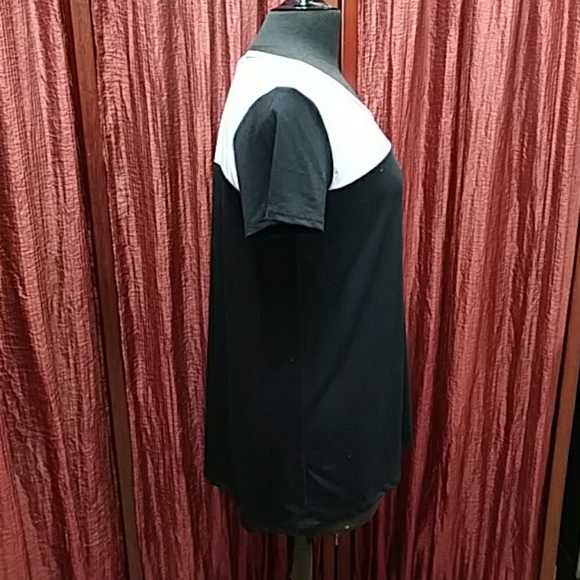 Black White L Luluaroe L - Picture 4 of 7